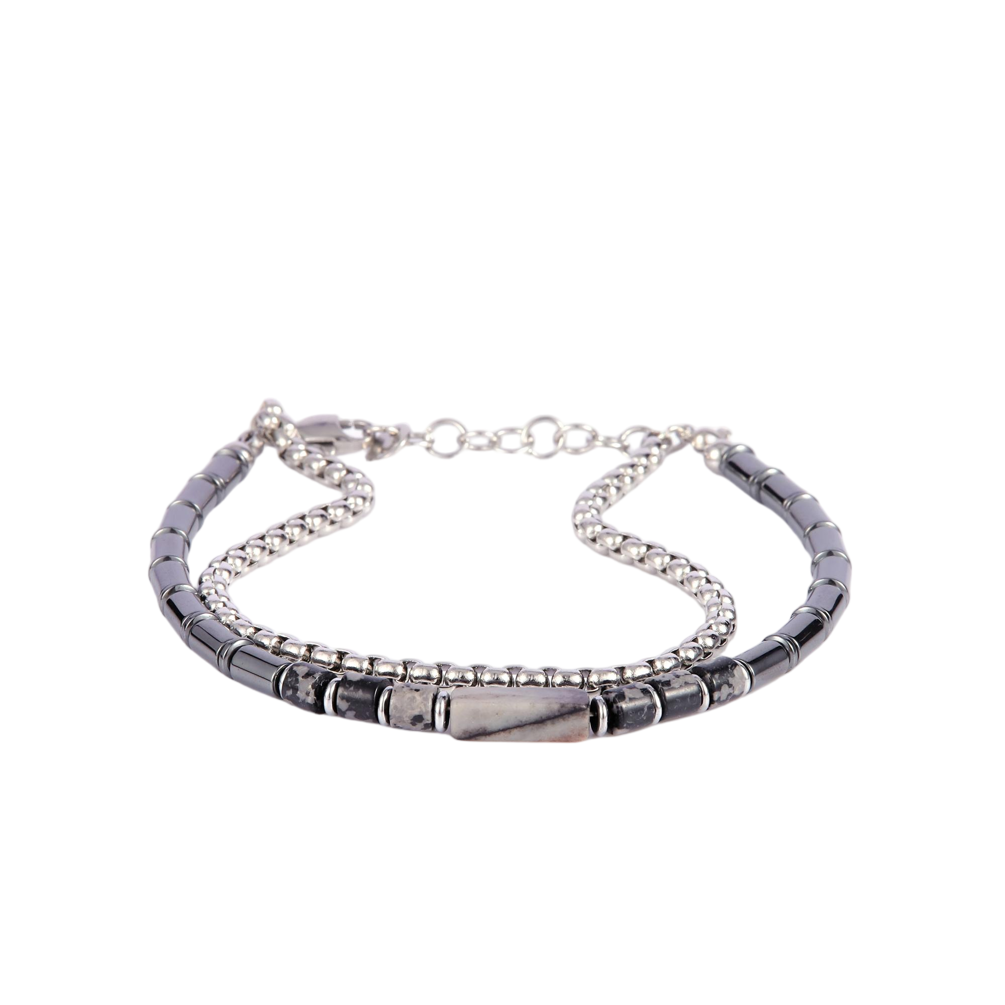 Mens Hematite Bead Bracelet - Gallery 14