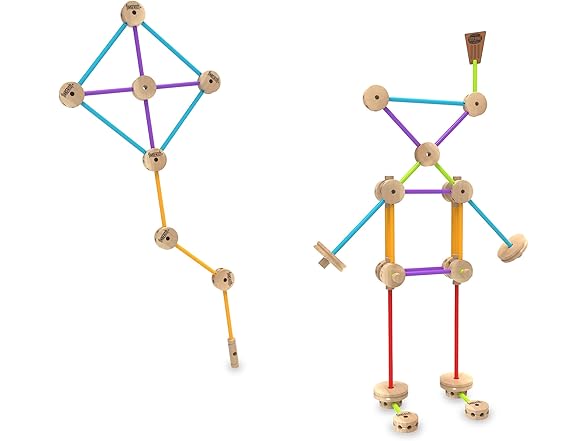 Tinkertoy - Retro Building Set Tin - 85 Pieces