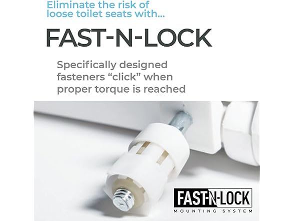 Centoco Toilet Seat Round, Lock In Place