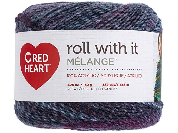 Red Heart Roll with it Melange Autograph