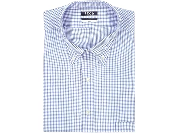 IZOD Dress Shirt (L) Blue Check