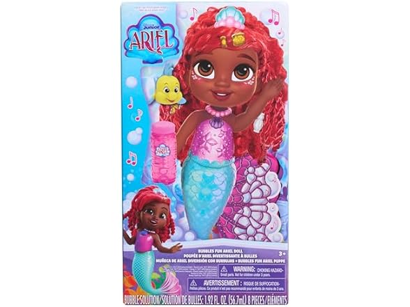 Just Play Disney Junior Bubbles Fun Ariel Doll