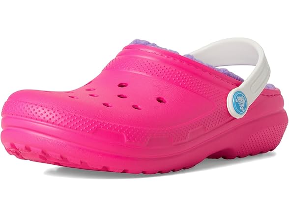 Crocs Classic Lined Kids Clog Pink Crush/Multi