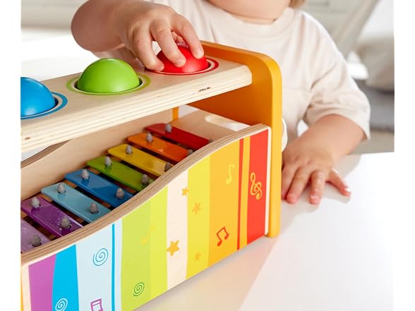 Hape Pound & Tap Bench with Slide Out Xylophone