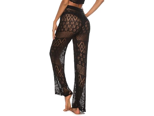 Kistore Women (XL) Crochet Coverup Pants Up Pants