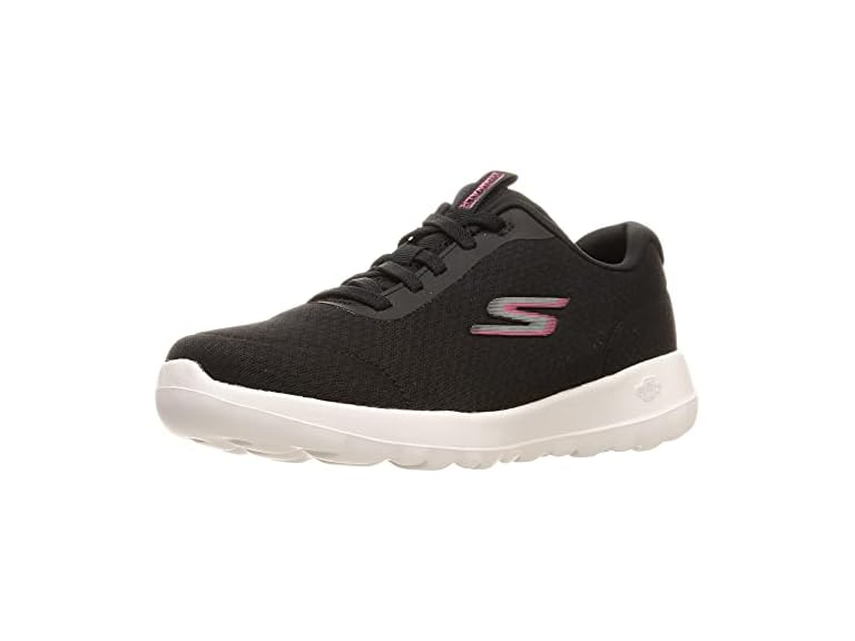 Skechers Women's Go Walk Joy-Ecstatic Sneaker, Black/White, 10