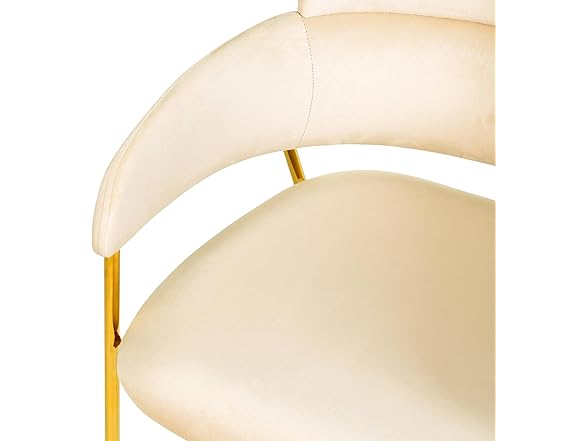 LeisureMod Axis Gold Dining Chair
