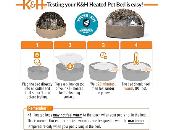 K&H Pet Products Thermo-Kitty Bed, Small