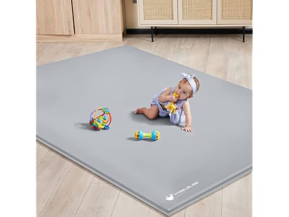 ANGELBLISS Baby Playpen, 79"x 63"x 1.18" Self-Inflating Play (Open Box)