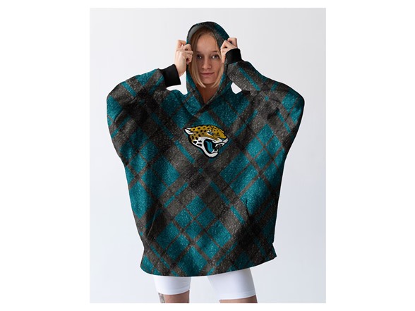 NFL Sherpa Flannel Hoodie Blanket - Choose Team