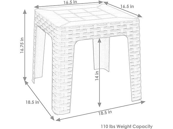 Sunnydaze Adirondack Small Outdoor Side Table