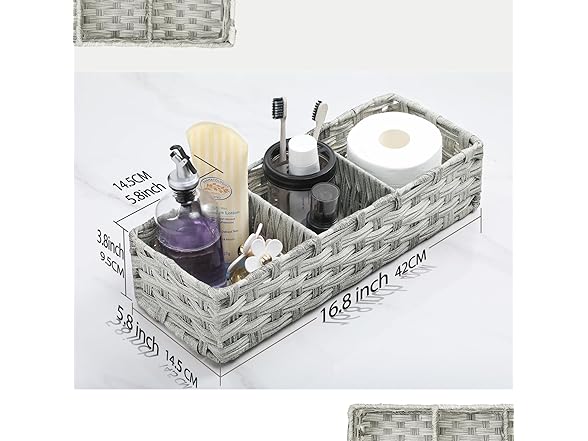 AOZITA Toilet Tank Topper Paper Basket