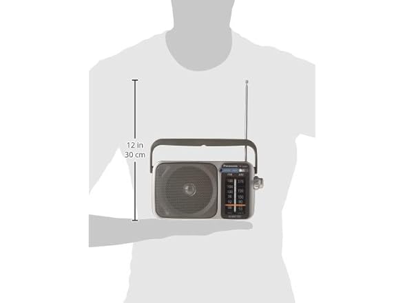 Panasonic RF-2400 AM/FM Radio, Silver