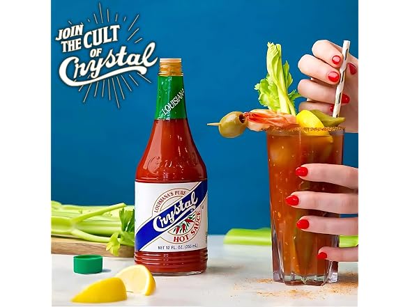 Crystal Hot Sauce, Original - 12 oz Bottle, Pack of 6