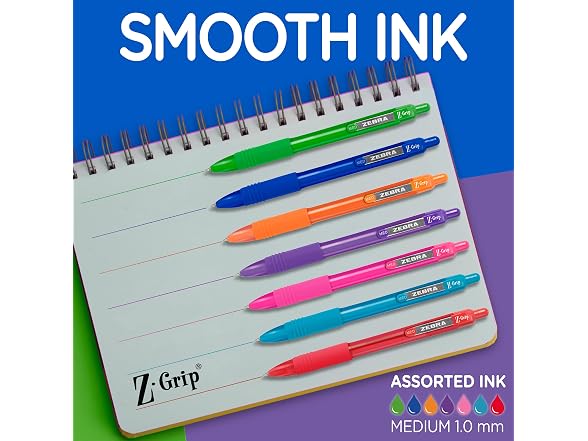 Zebra Pen Z-Grip Recycled Ballpoint Pen, Assorted