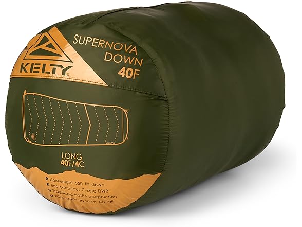 Kelty Supernova Down Sleeping Bag (40 Degree, Long)