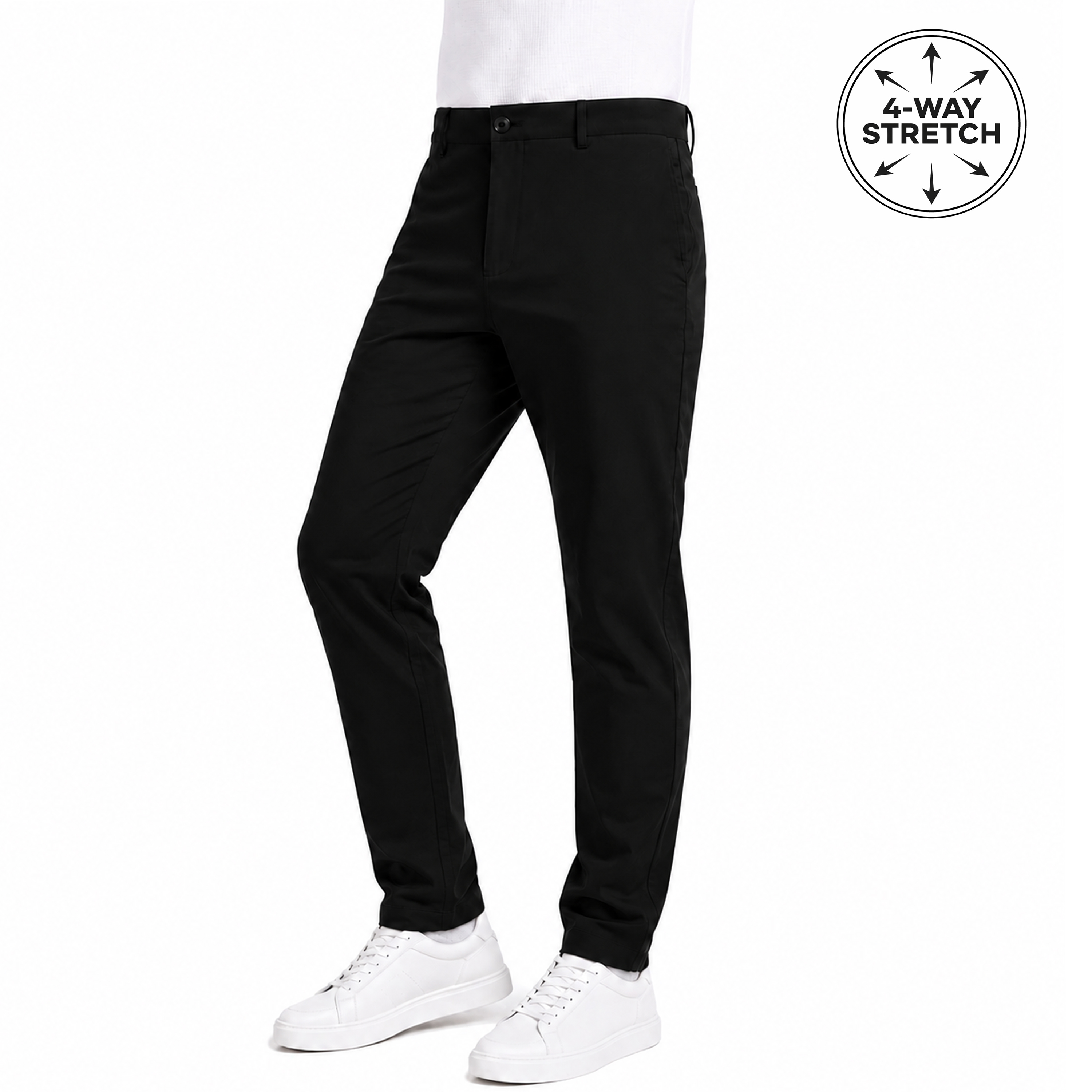 Mens Super Stretch Knit Chino Pants - Gallery 16