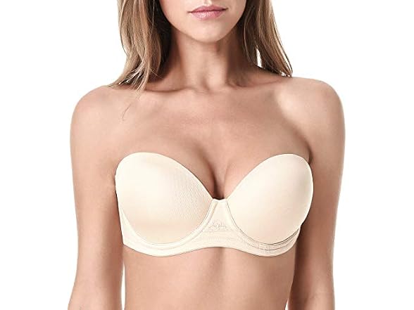 Wingslove Women (34B) Strapless Full Figure Bra