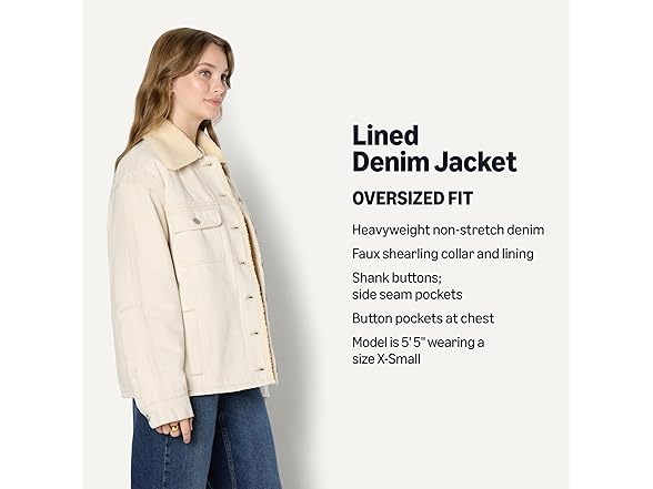 Amazon Essentials Faux-Shearling Lined Jacket