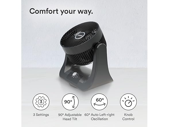 Everdure 9” Oscillating Desk Fan