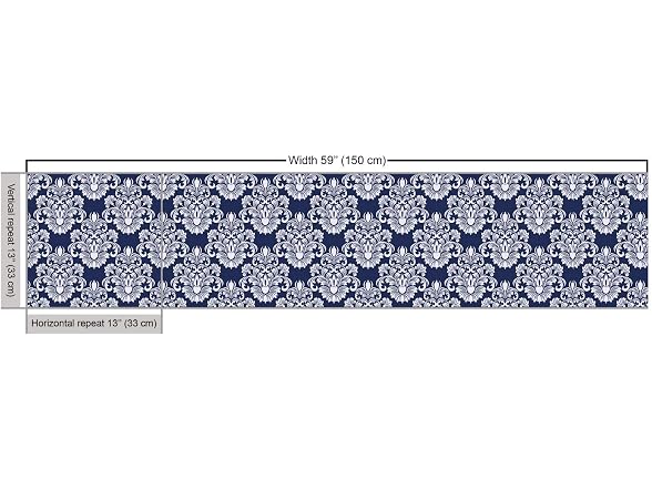 Ambesonne Damask Fabric by The Yard, Abstract Floral