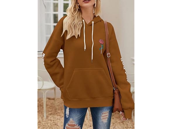 Zaful Men (S) Fleece Hoodie Letter Sweatshirt