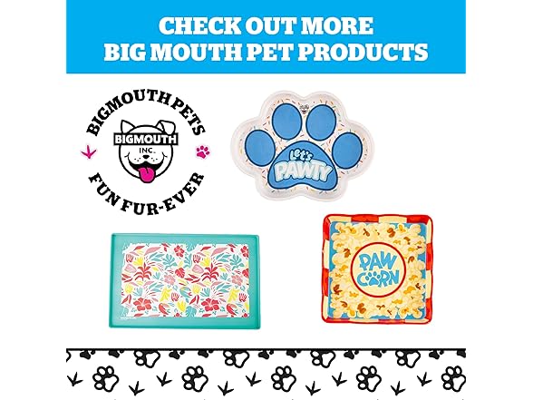 BigMouth Inc Pawsitve Vibes Pet Placemat