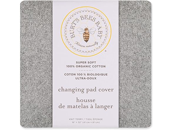 Burt's Bees Terrycloth Changing Pad Cover