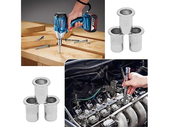 Metric Rivet Nut Assortment Kit 150pc