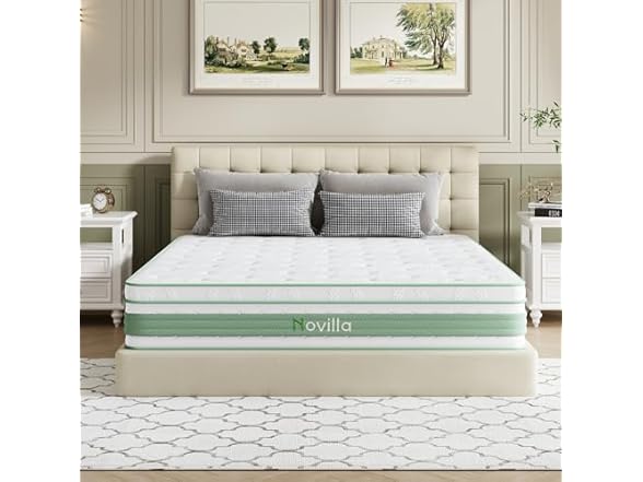 Novilla Full Size Mattress, 12 Inch Hybrid