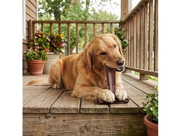 SPOT Bam-Bones Plus T-Bone Dog Chew Toy, 7"