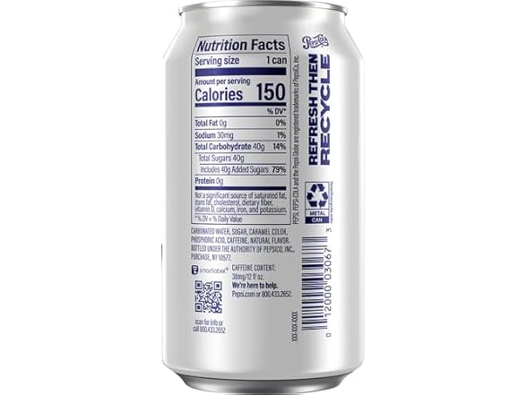 Pepsi, Real Sugar, 12 fl oz