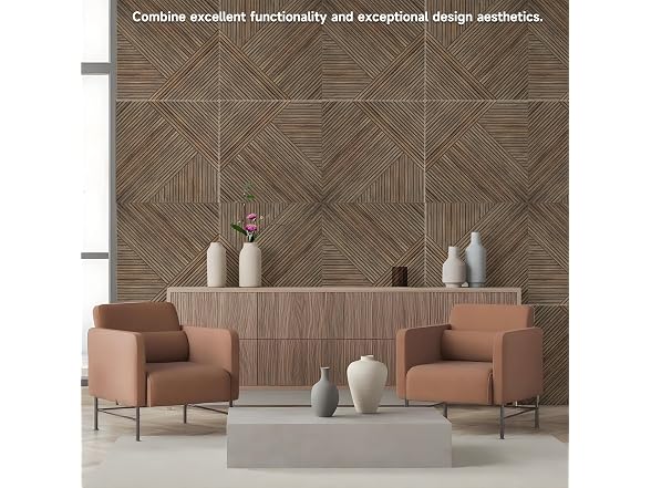 TO-TH Acoustic Panels Natural Walnut