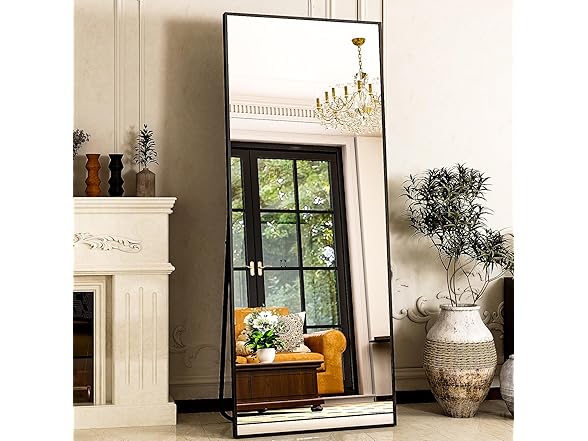 Easly Full Length Mirror 64"x21" Black