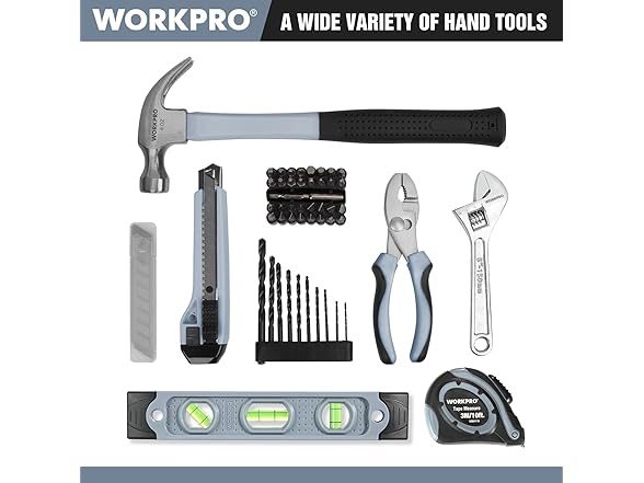WORKPRO 12V Cordless Drill Driver Kit