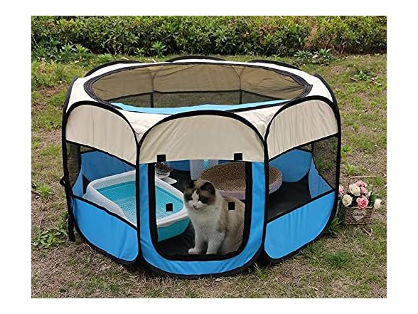 GREUS Portable Foldable Pet Playpen Pet