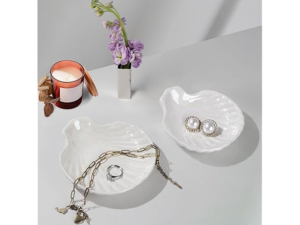 YZMICSTAR Shell Ring Trinket Dish