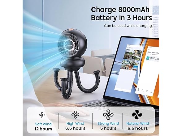 WITHOUSE Baby Stroller Fan