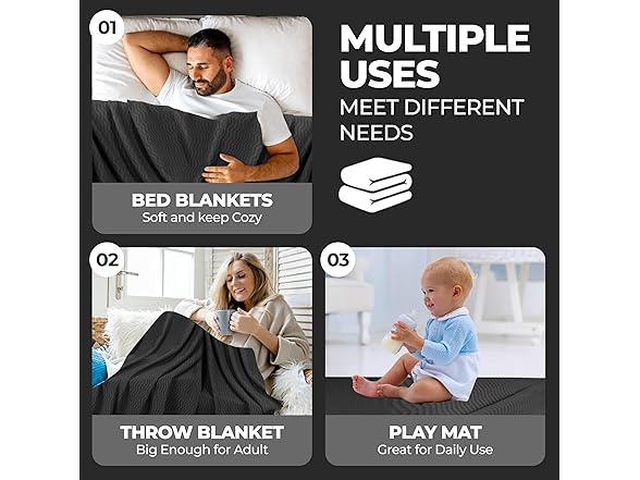 Superior Cotton Lightweight Woven Summer Bed Blanket