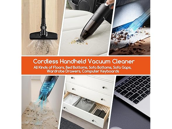 REECOO 10-17Kpa Handheld Vacuum Cleaner