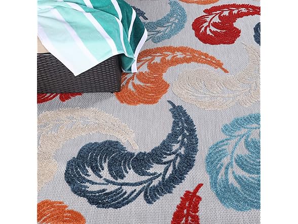 Superior Feather Indoor Outdoor Area Rug 5'6"x8'