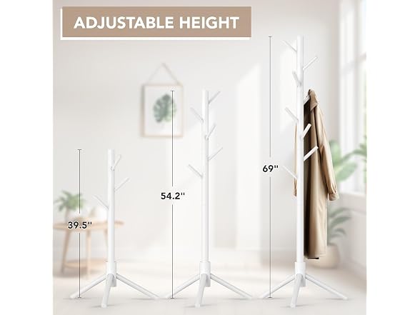 Wooden Tree Coat Rack Stand - Gallery 3