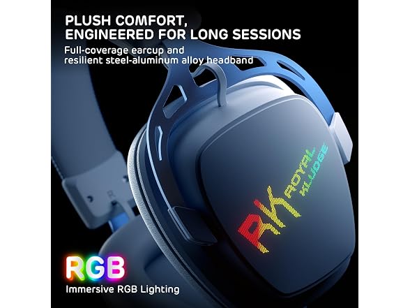RK ROYAL KLUDGE RK-HG103-RWWT HG103 Gaming Headset,White