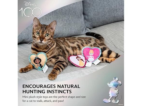 Disney for Pets 3 Piece Princess Cat Toys with Catnip