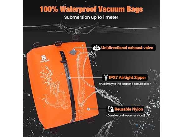 3 Pack Vacuum Bags for Travel