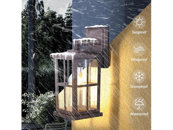 BesLowe 2-Pack Outdoor Wall Mount Light - Gallery 4