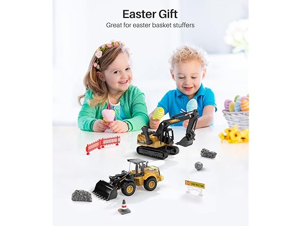 Geyiie Construction Excavator Toy