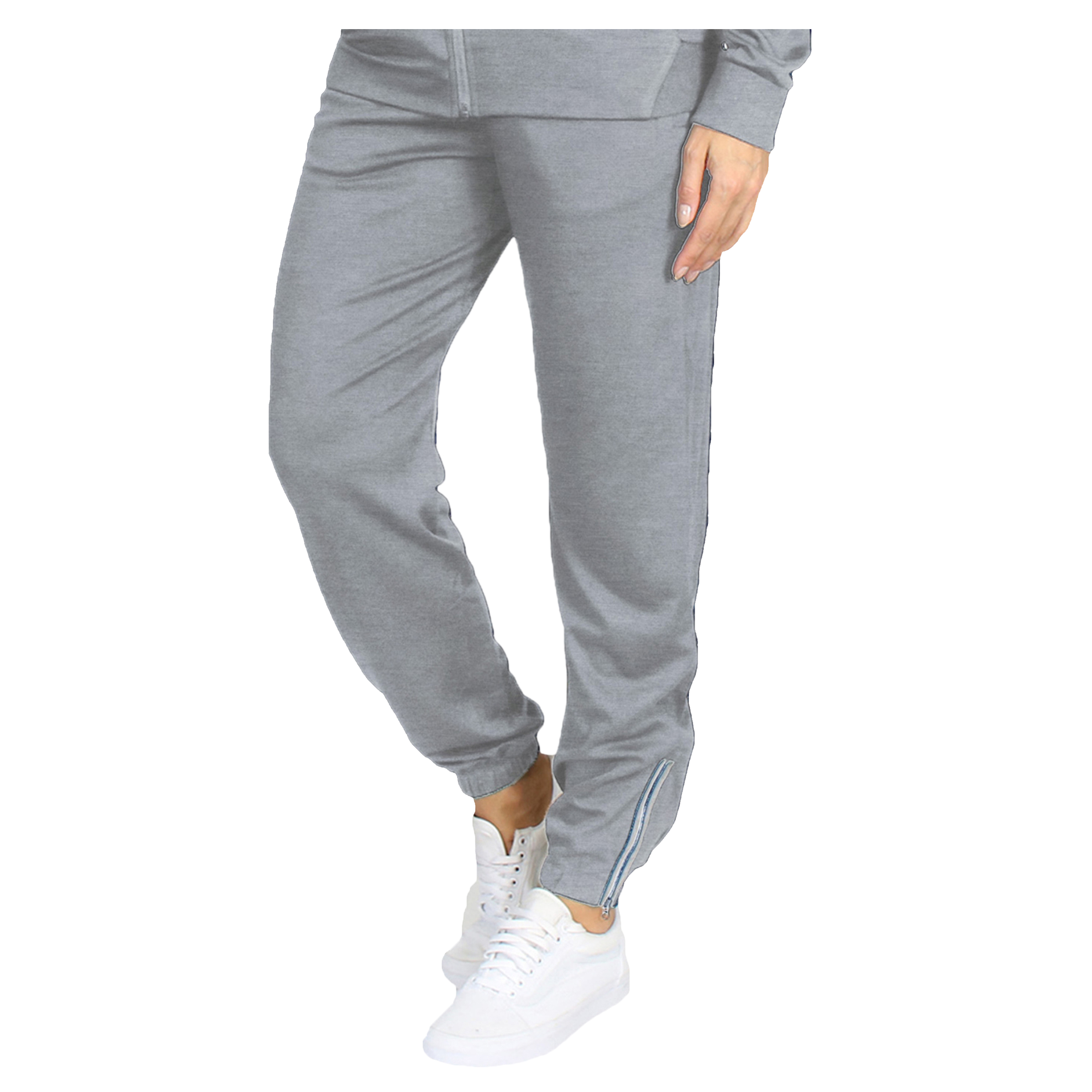 3Pk Asst Womens Track Pants w-Ankle Zippers - Gallery 13
