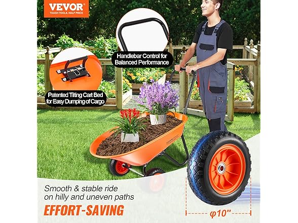 VEVOR Wheelbarrow Cart