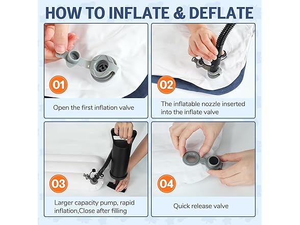 Abdtech Inflatable Toddler Airplane Bed